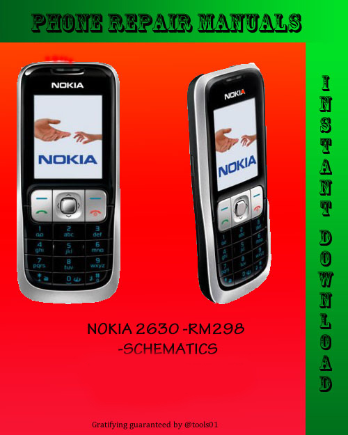 Product picture Nokia 2630 SCHEMATICS
