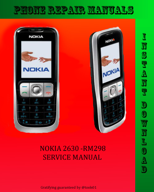 Product picture Nokia 2630 SERVICE MANUAL LVL3/4