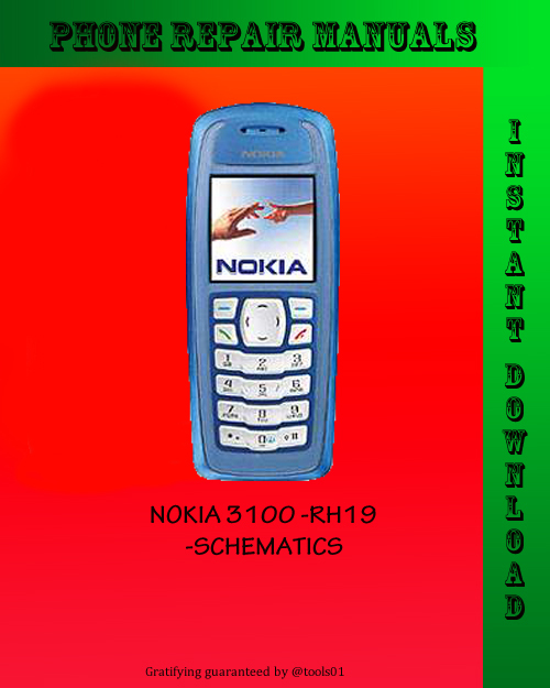 Product picture Nokia 3100 SCHEMATICS