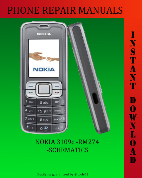 Product picture Nokia 3109c SCHEMATICS